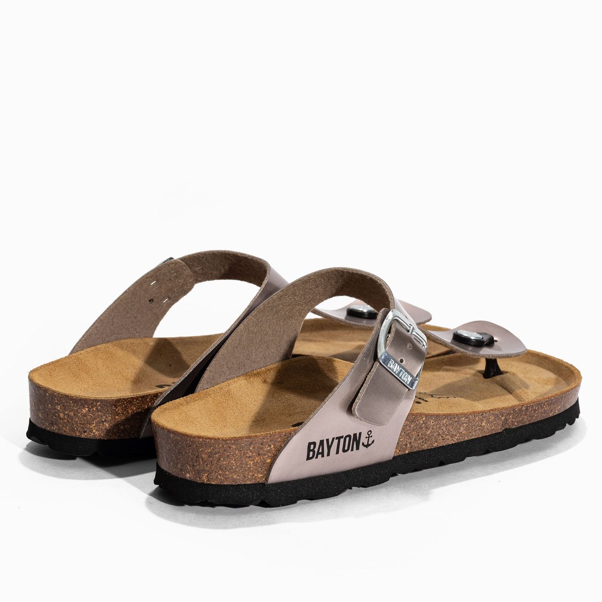 Tongs s MERCURE marron, BAYTON