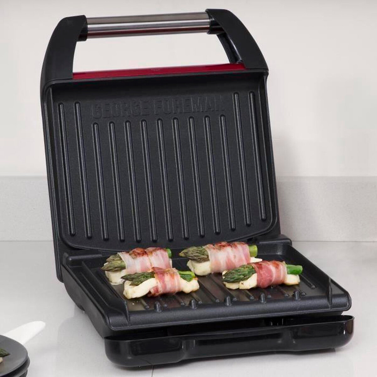 Grelhador compact, GEORGE FOREMAN vermelho, GEORGE FOREMAN