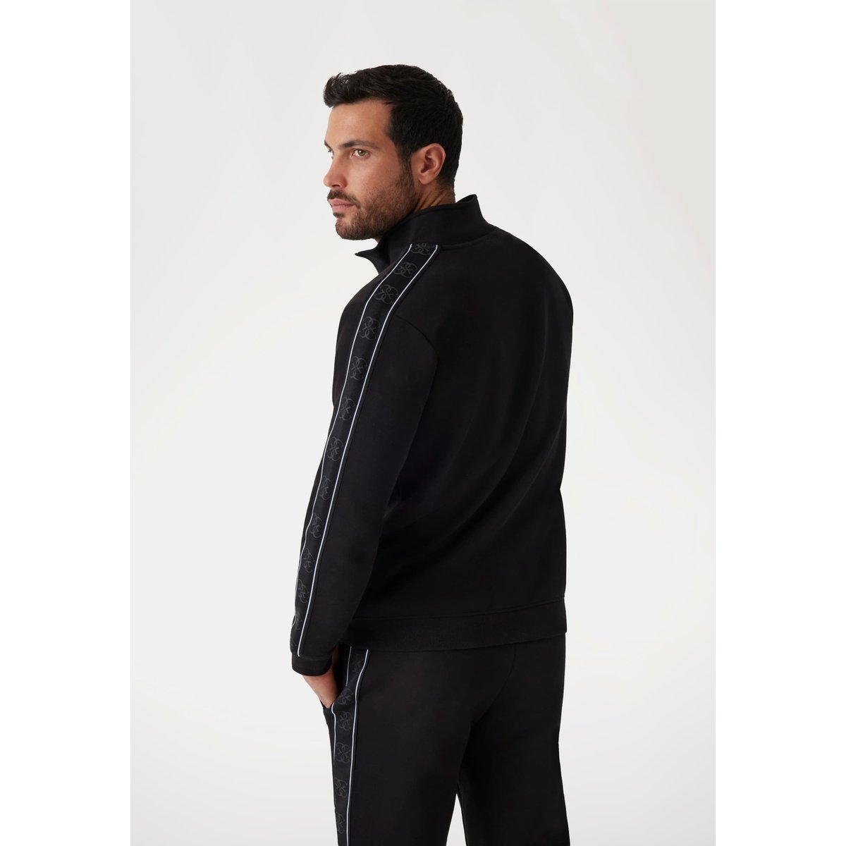 Sweat-Shirt À Logo Latéral noir, GUESS