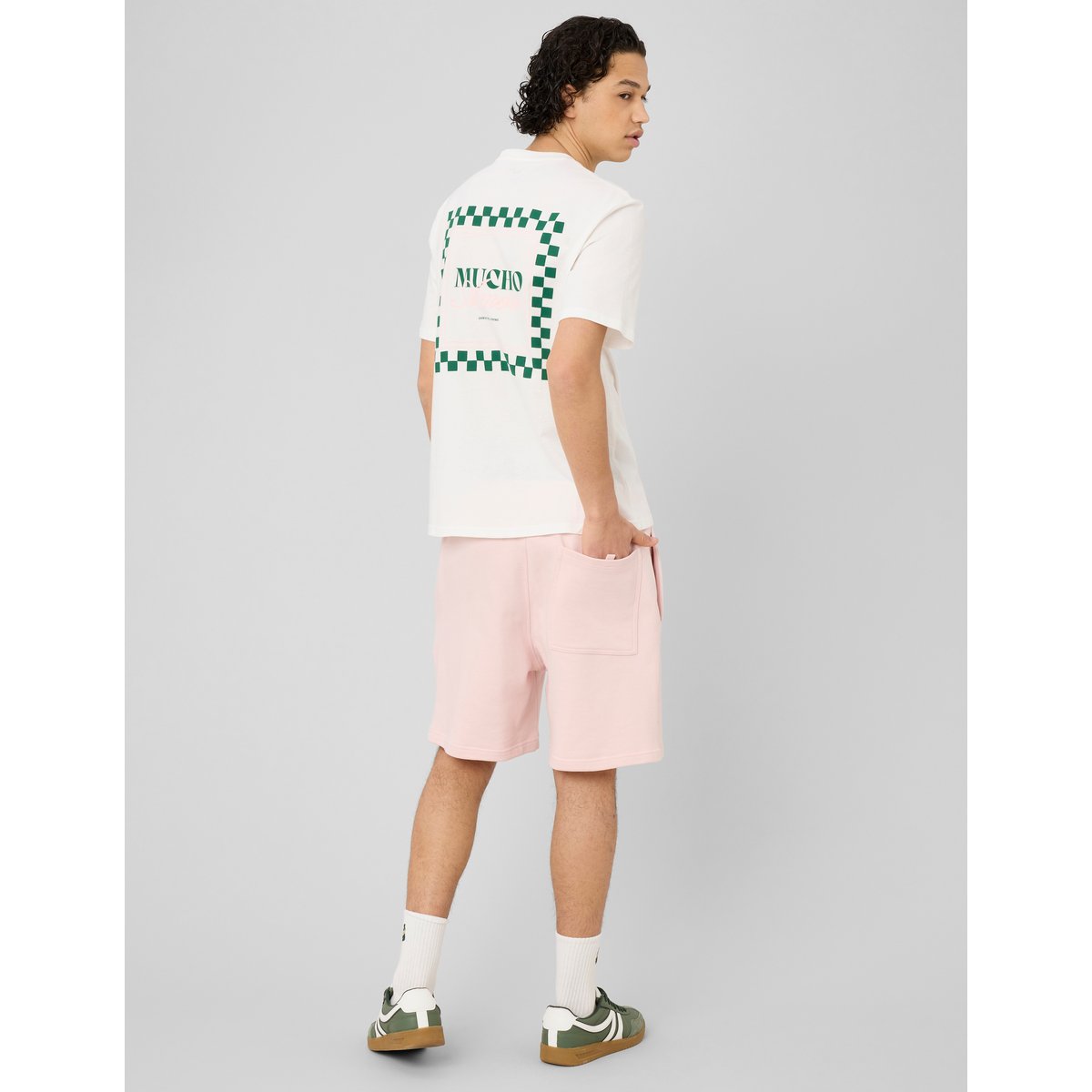 Bermuda en maille rose, BZB