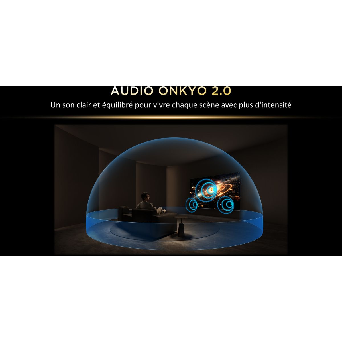 TV Mini LED 98A400U (2026) 98" (248 cm) - 144Hz, Smart TV, système audio ONKYO, mode art (effet tableau) couleur unique, TCL