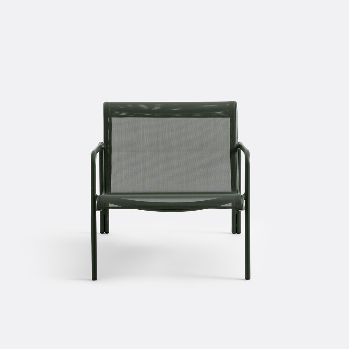 Fauteuil bas de jardin aluminium et textilène Lysa vert foncé, LA REDOUTE INTERIEURS