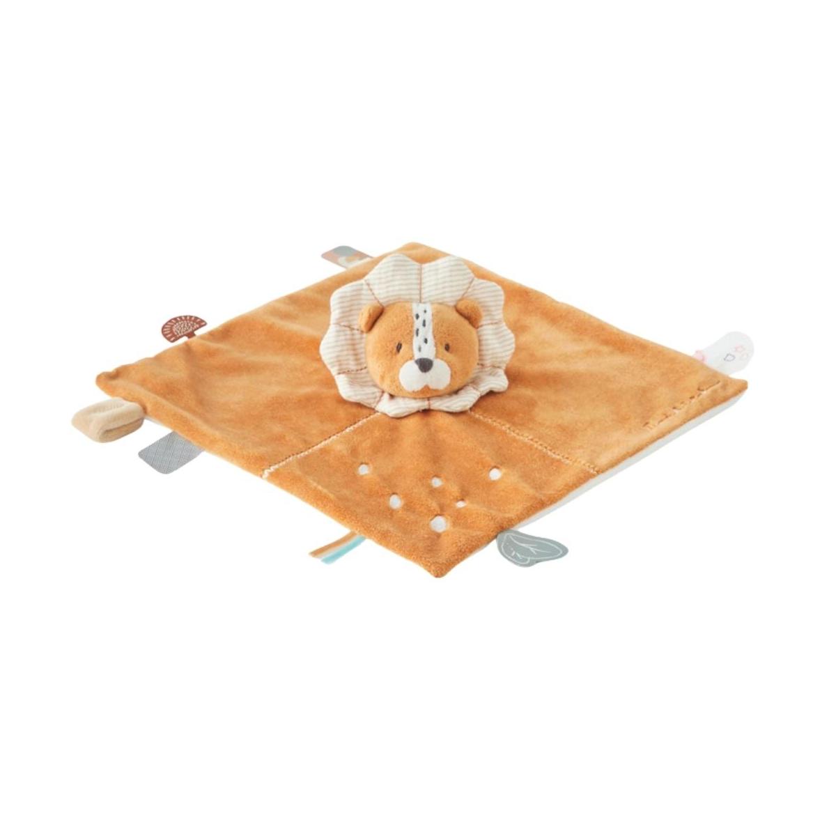 Doudou attache sucette marron, beige, NOUKIE'S