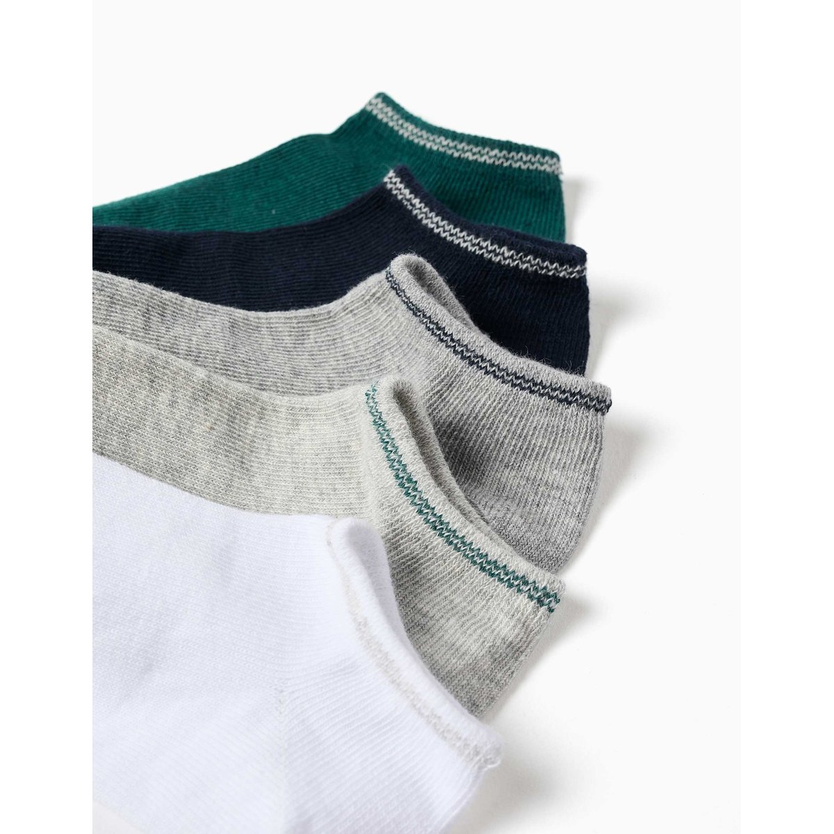 Lot de 5 paires de socquettes à rayures multicolore, ZIPPY