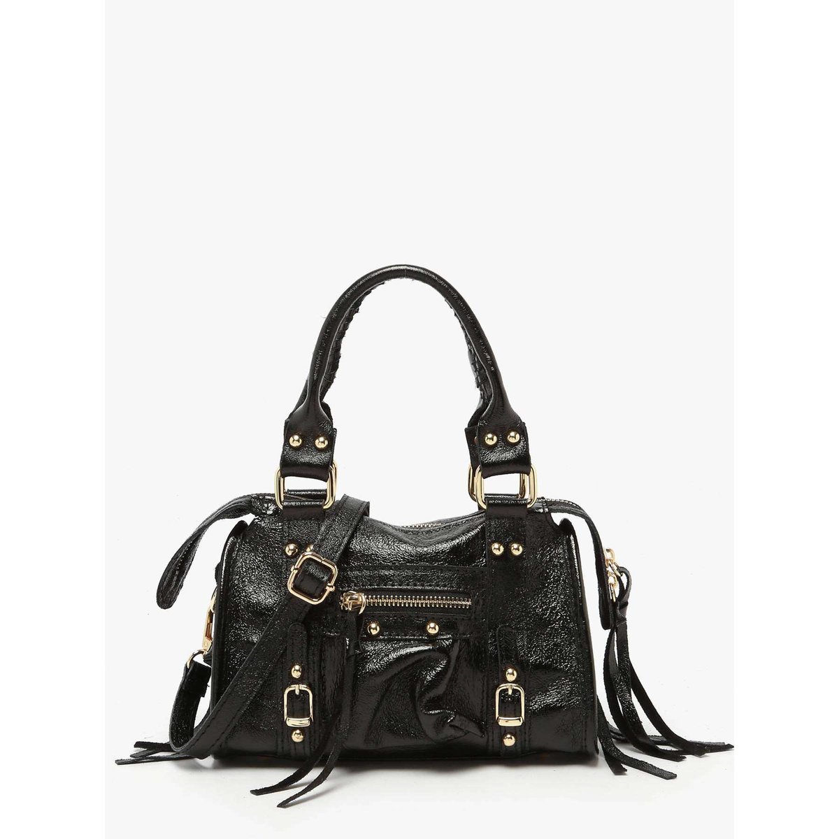 Sac bandoulière Nine cuir nero, MILANO