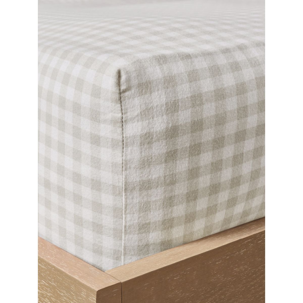Parure de lit effet brossé à motif vichy naturel, NEXT