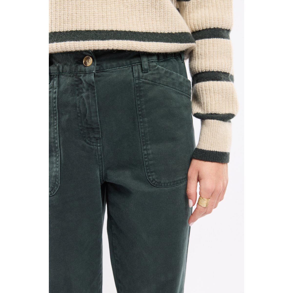 Pantalon droit velours - coton otranto, ARMOR-LUX