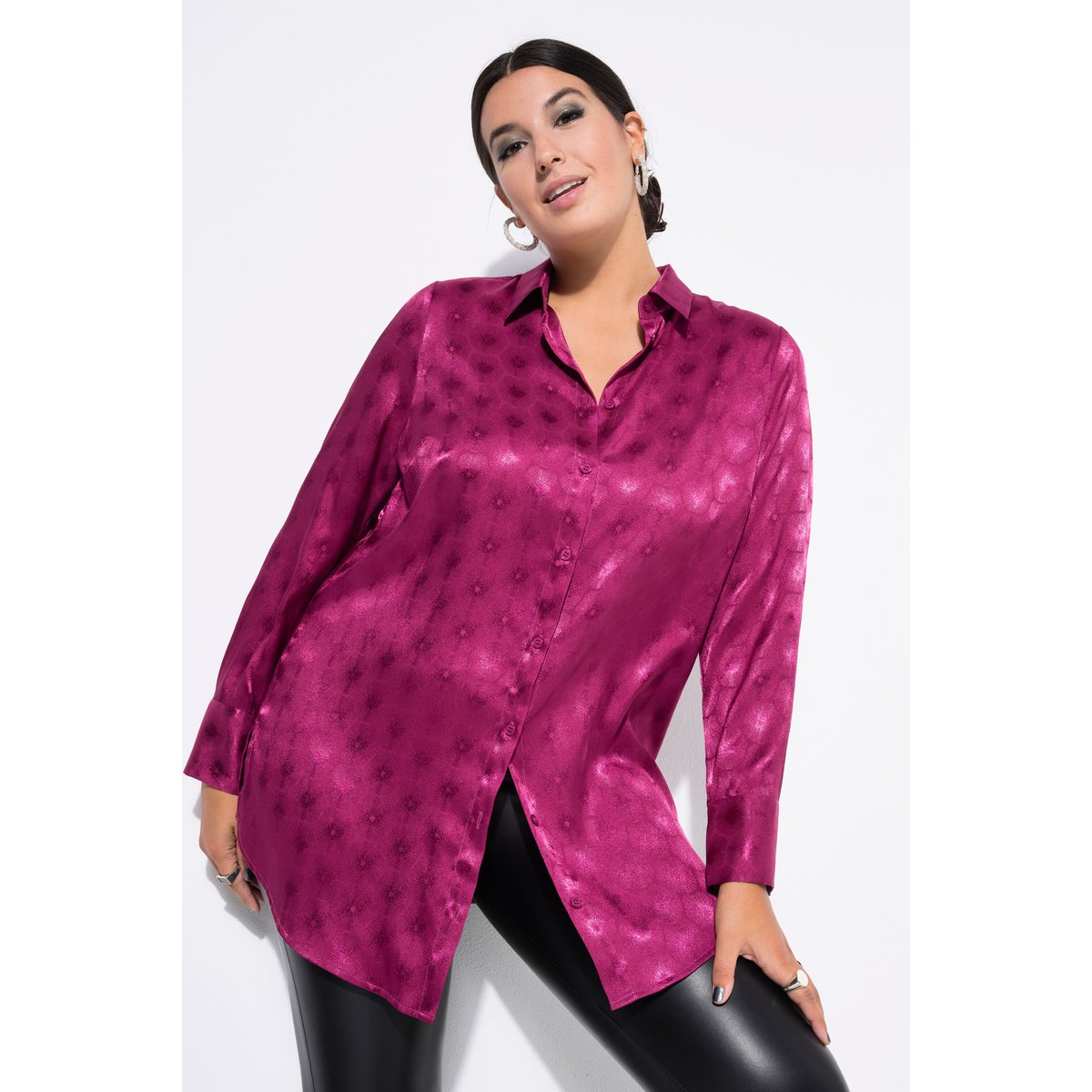 Chemisier coupe Wide Straight Shape mûres, STUDIO UNTOLD