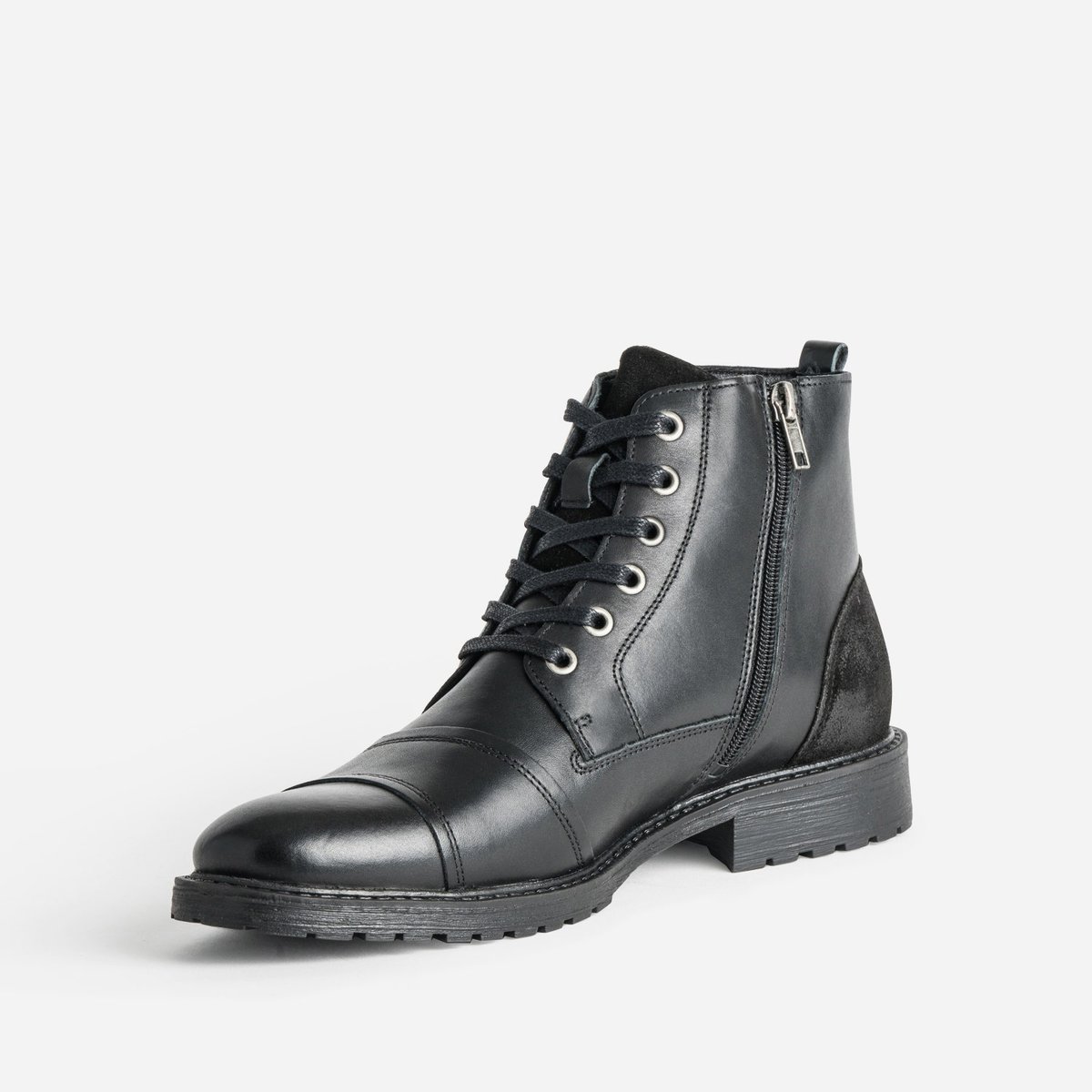 Boots en cuir LEOVANN noir, ERAM