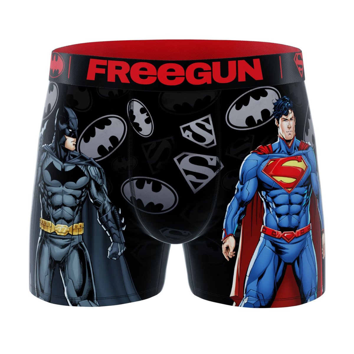 Lot De 3 Boxers Dc Comics noir/gris/bleu/rouge/doré/blanc, FREEGUN