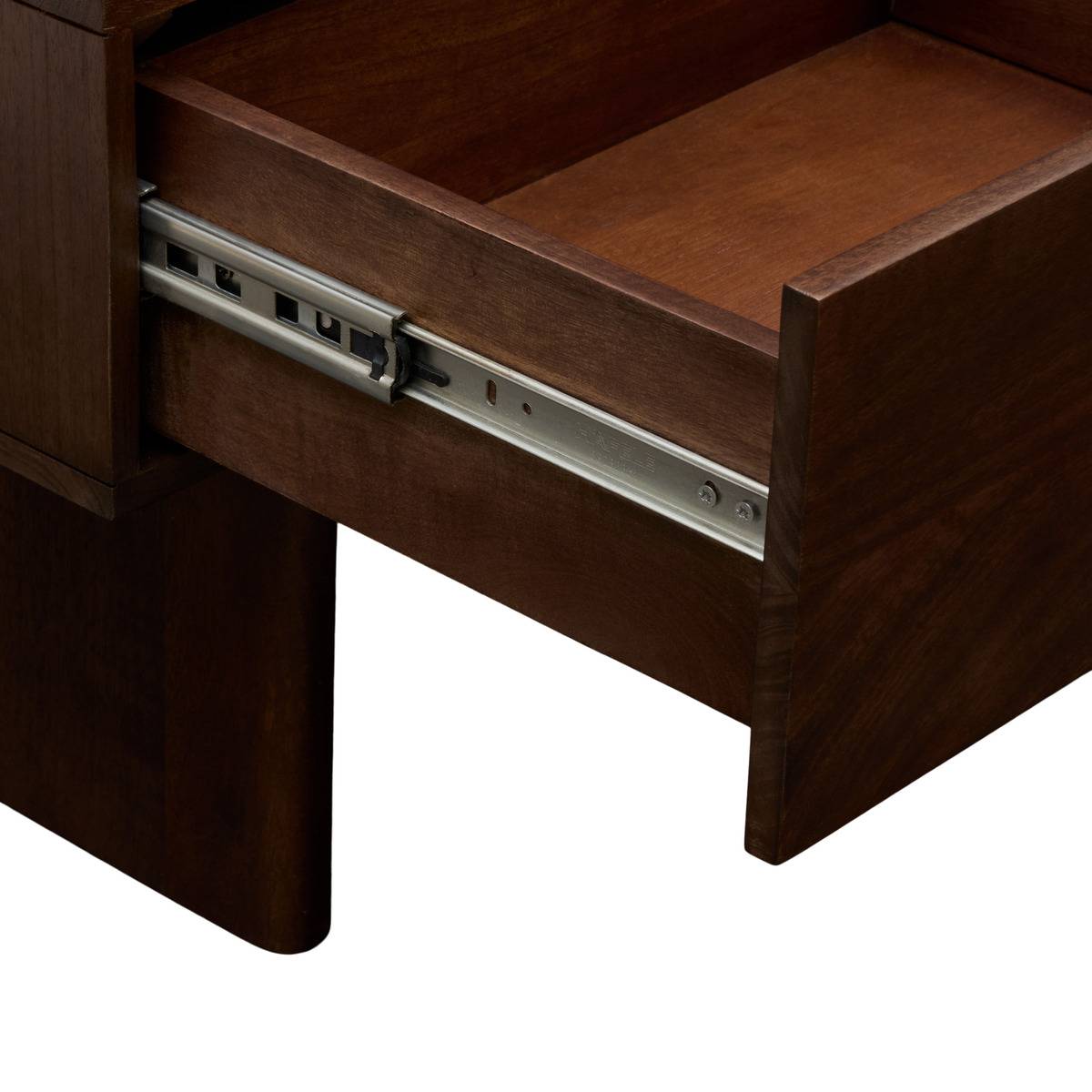 Table basse rectangulaire avec 2 tiroirs en manguier NYERO marron, ATMOSPHERA