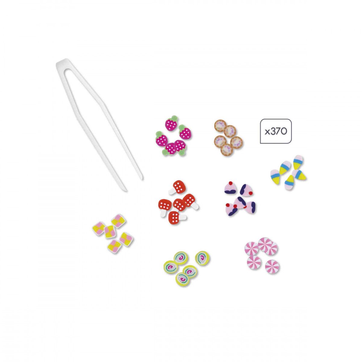 Mini-canes Gourmandises multicolore, JANOD