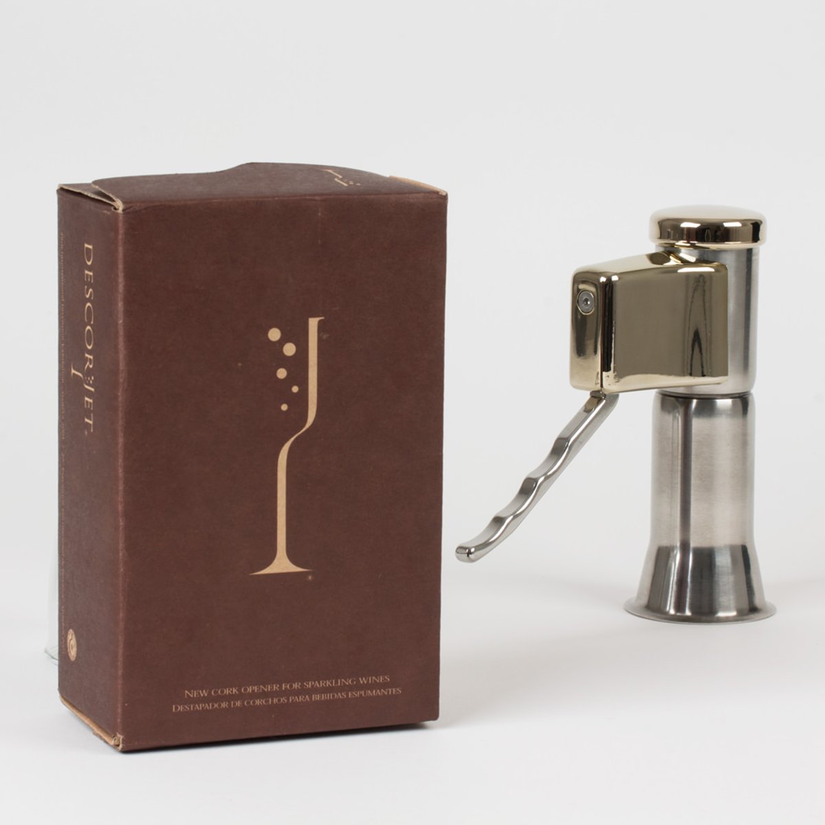 Ouvre bouteille pour Champagne et vins pétillants argent / métallique, DESCORJET