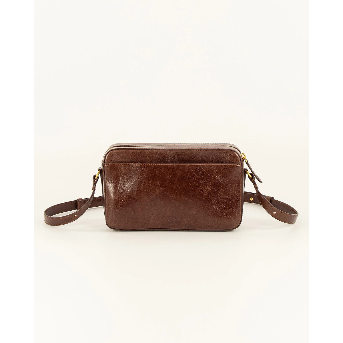 Sac caméra en cuir, DIVICAM marron, SESSUN