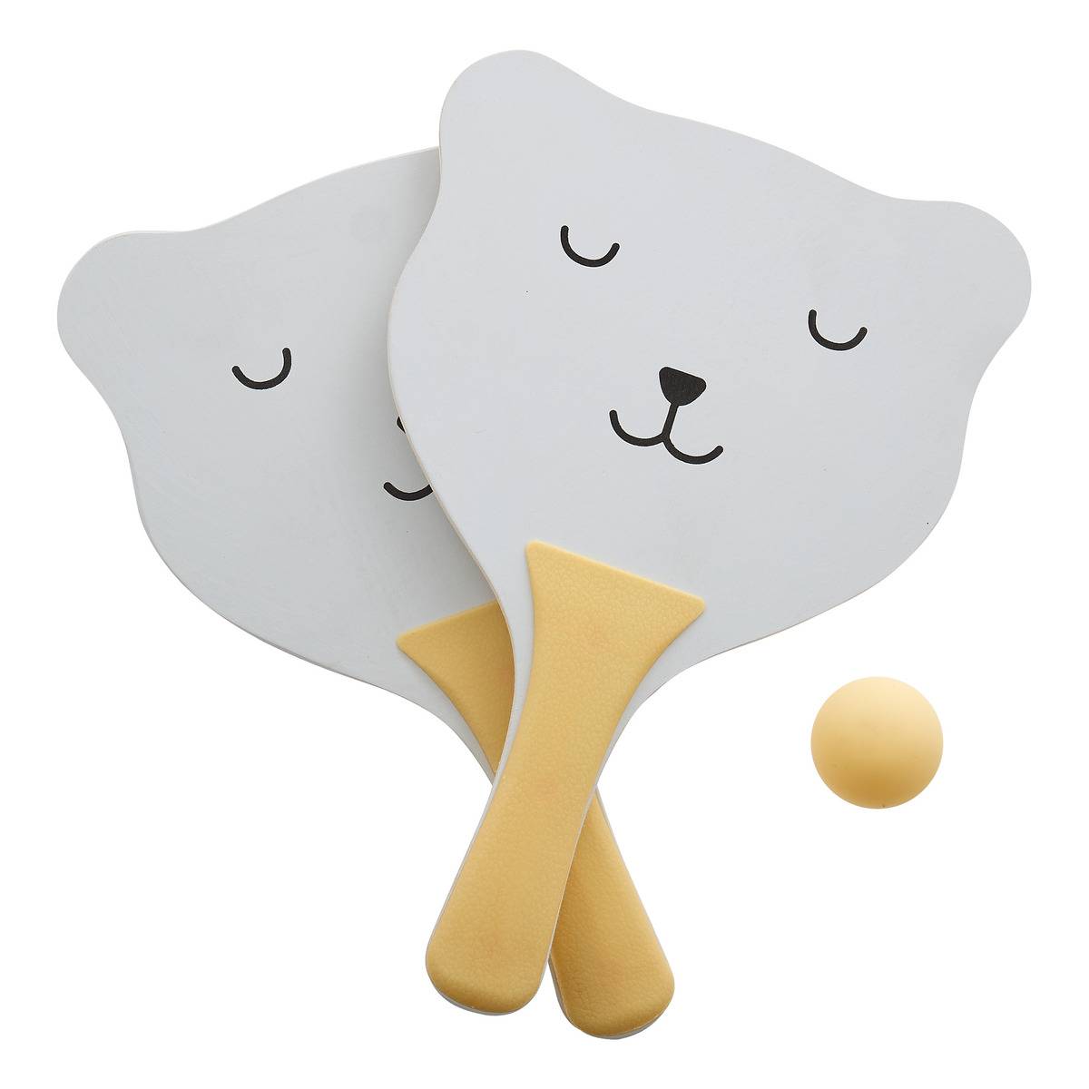Set Raquettes de Plage ORSO jaune, ATMOSPHERA