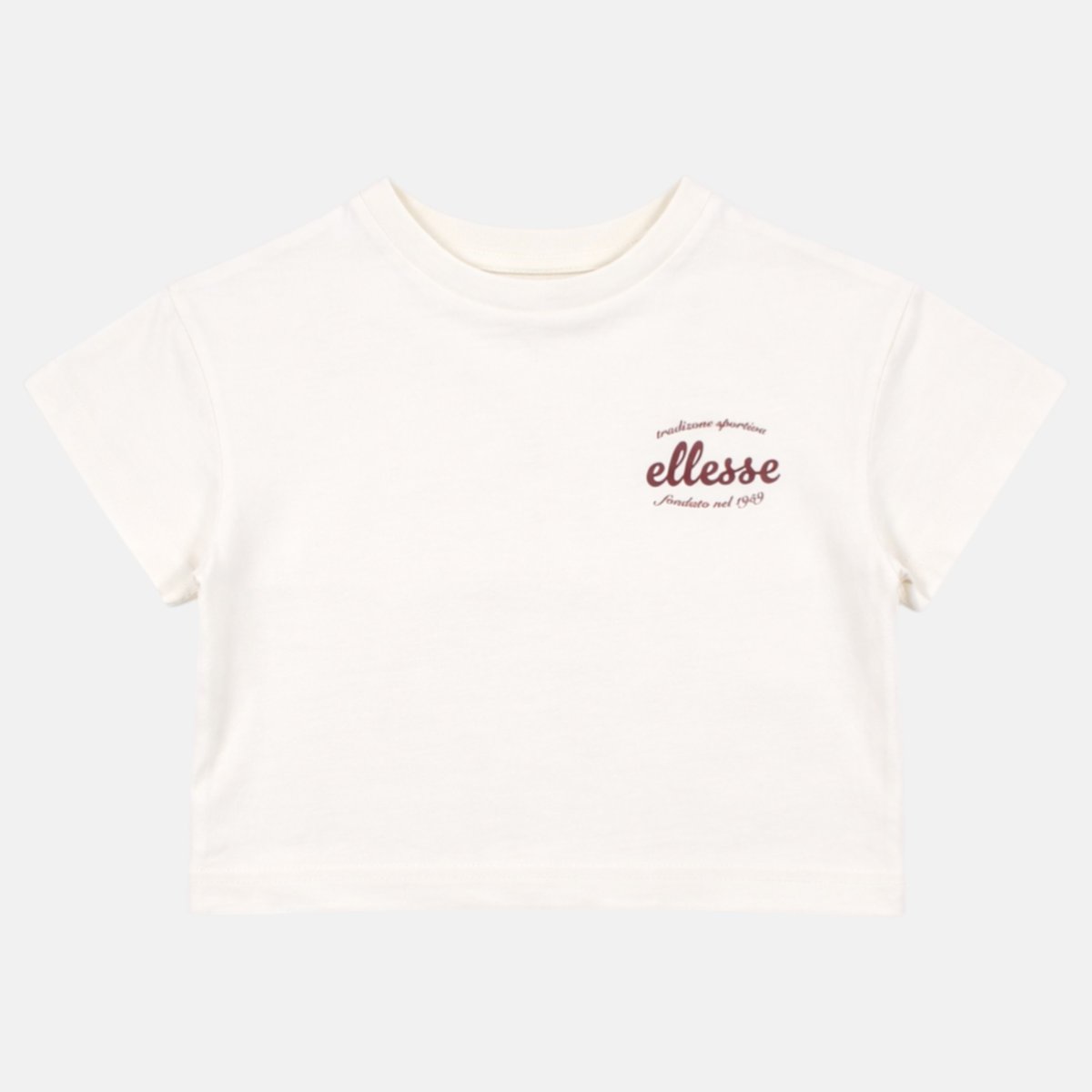 T-shirt manches courtes imprimé, col rond MISS bordeaux, ELLESSE