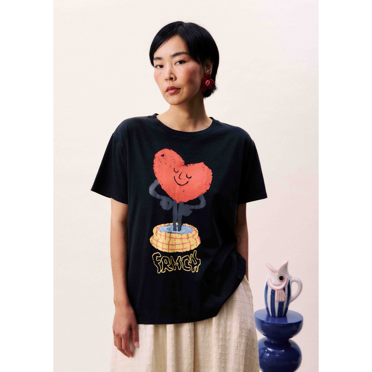 T-shirt NAJAS noir, FRNCH