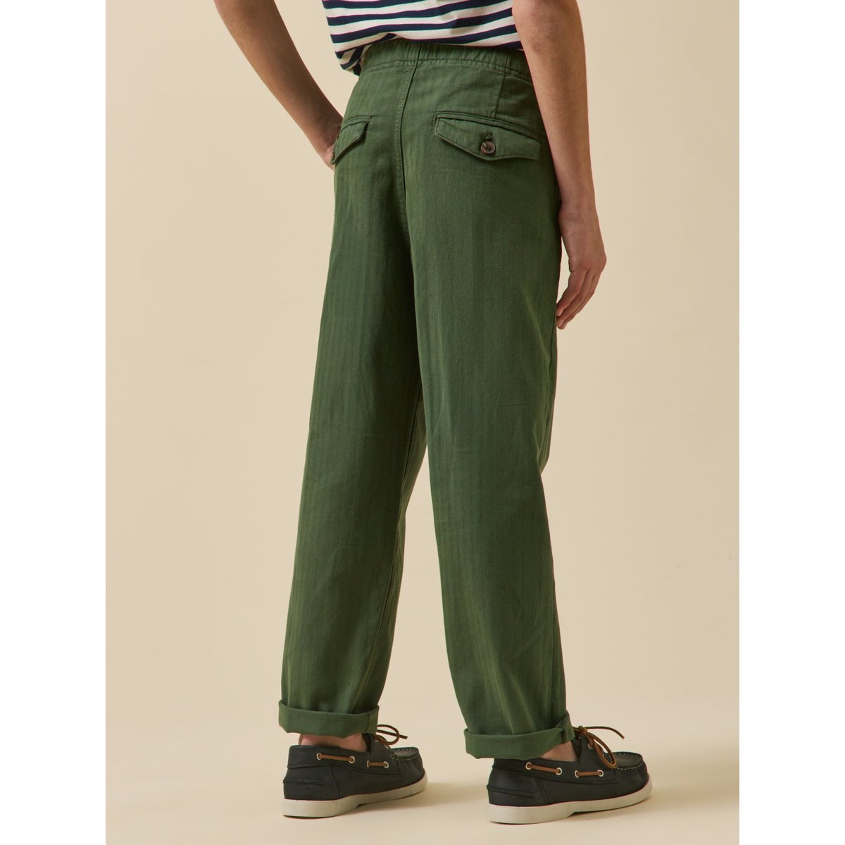 Pantalon chevrons vert, CYRILLUS