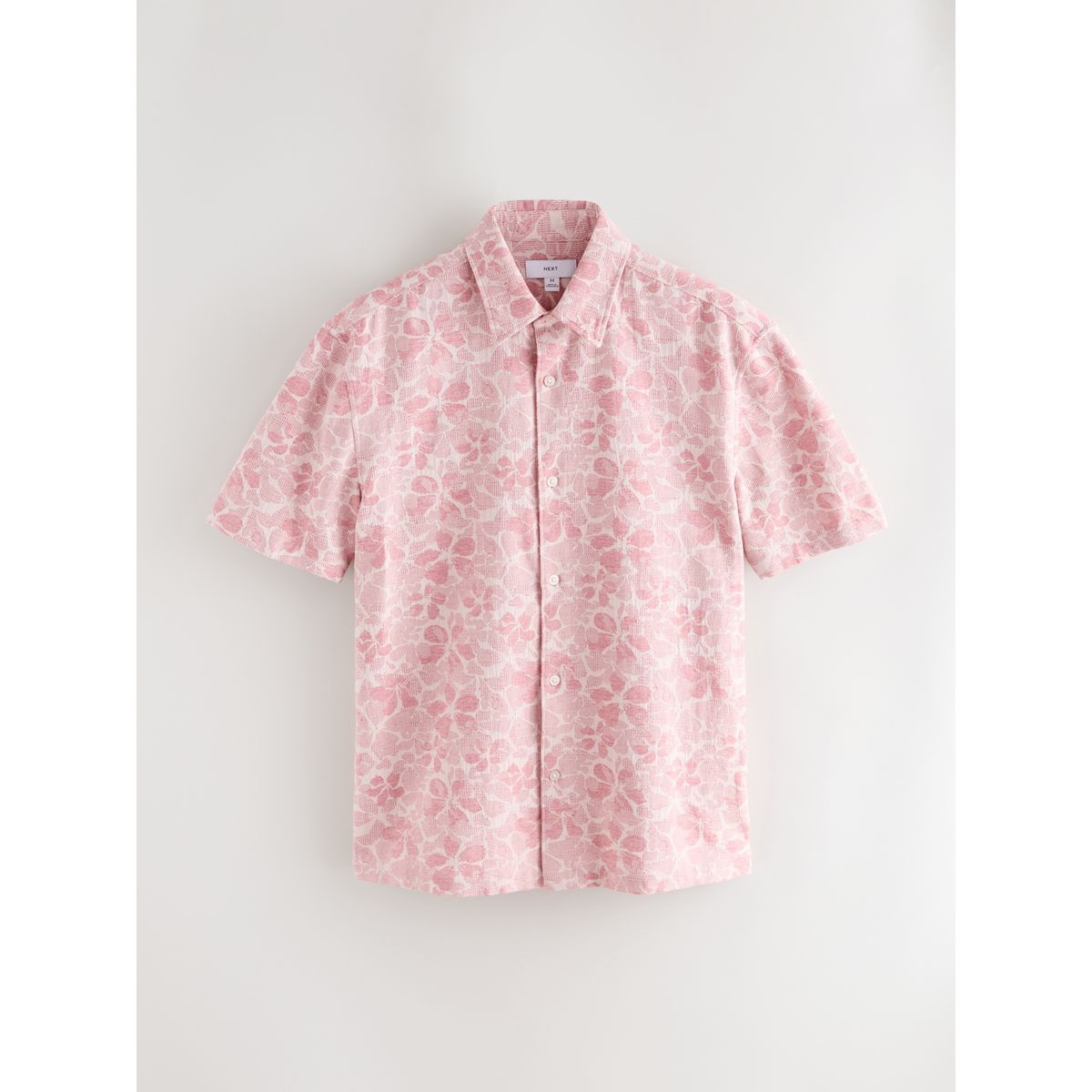 Chemise manches courtes à imprimé floral rose, NEXT