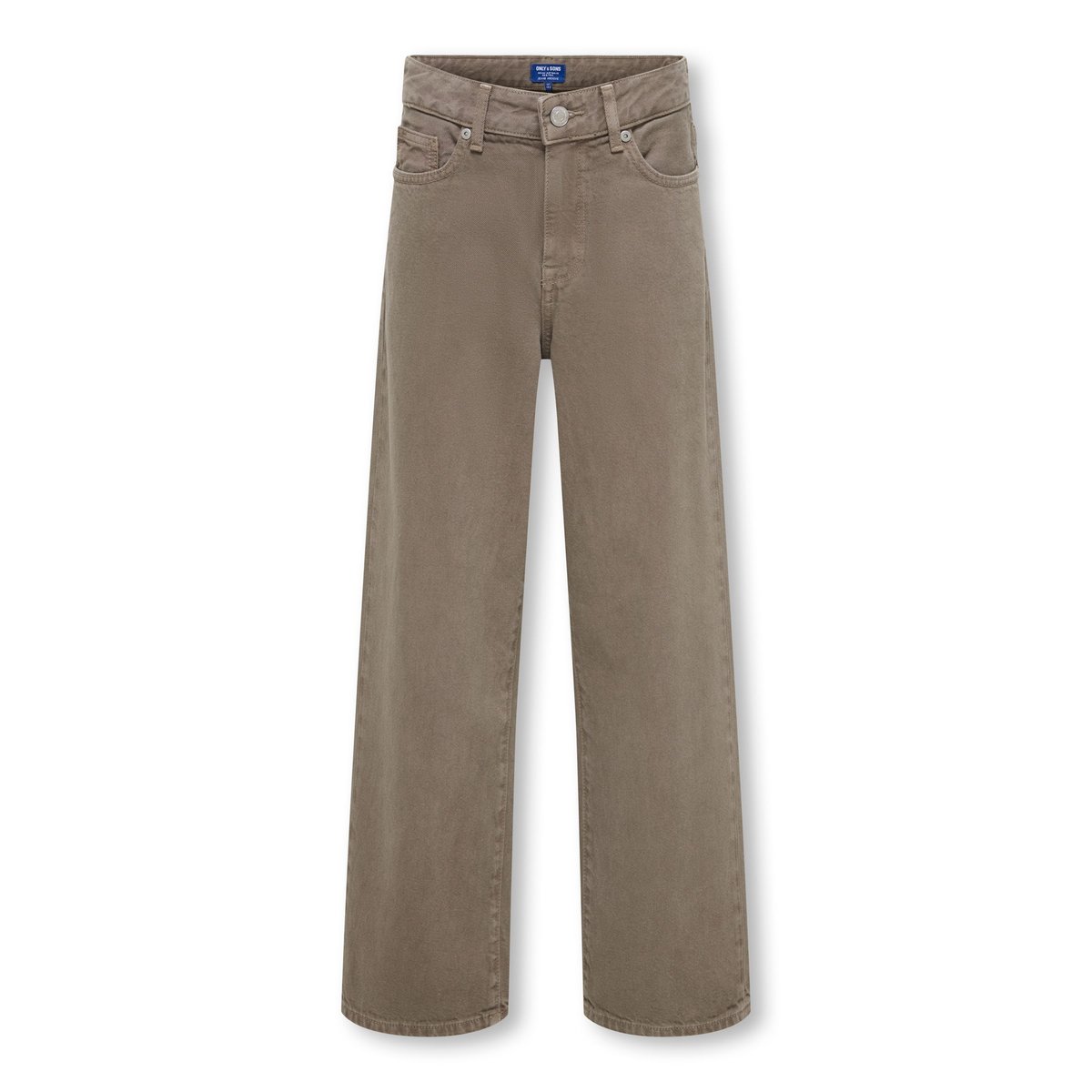 Jean À Jambe Large marron - light brown denim, ONLY & SONS JUNIOR