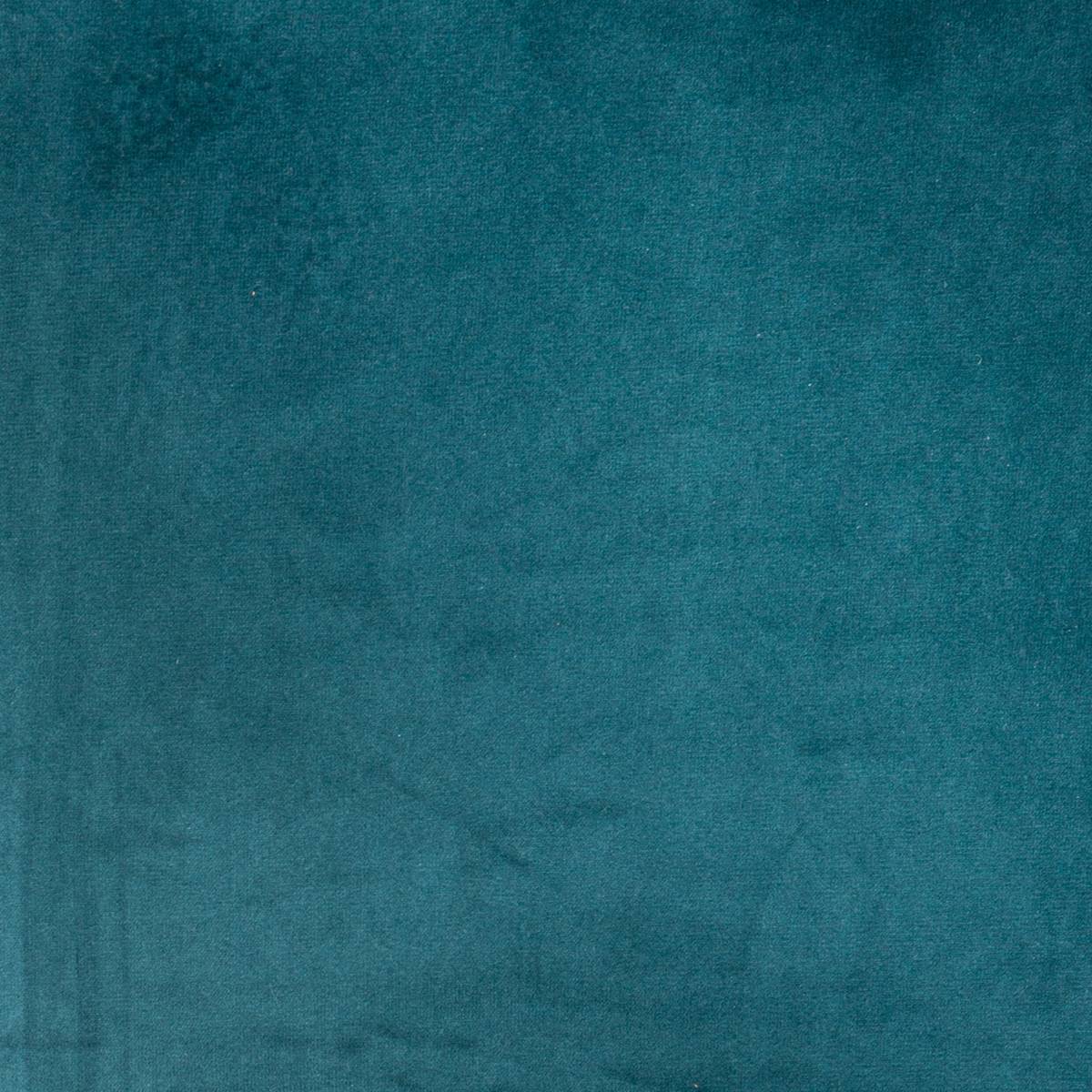 Fauteuil rétro en velours piètement métal EVAN bleu, ATMOSPHERA