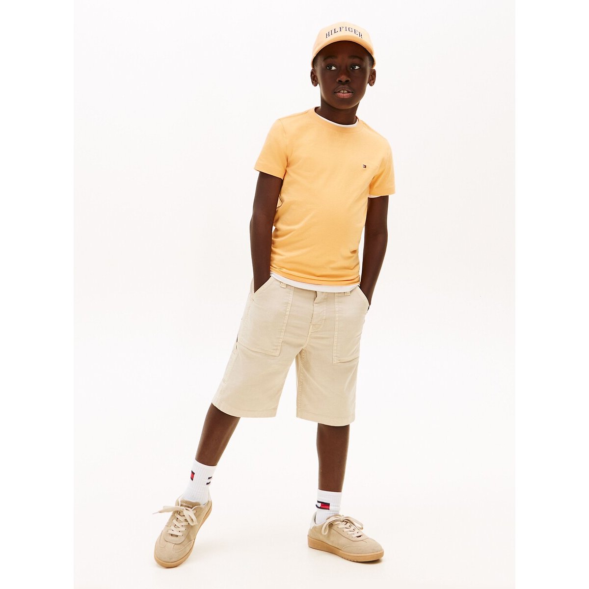 T-shirt manches courtes orange, TOMMY HILFIGER