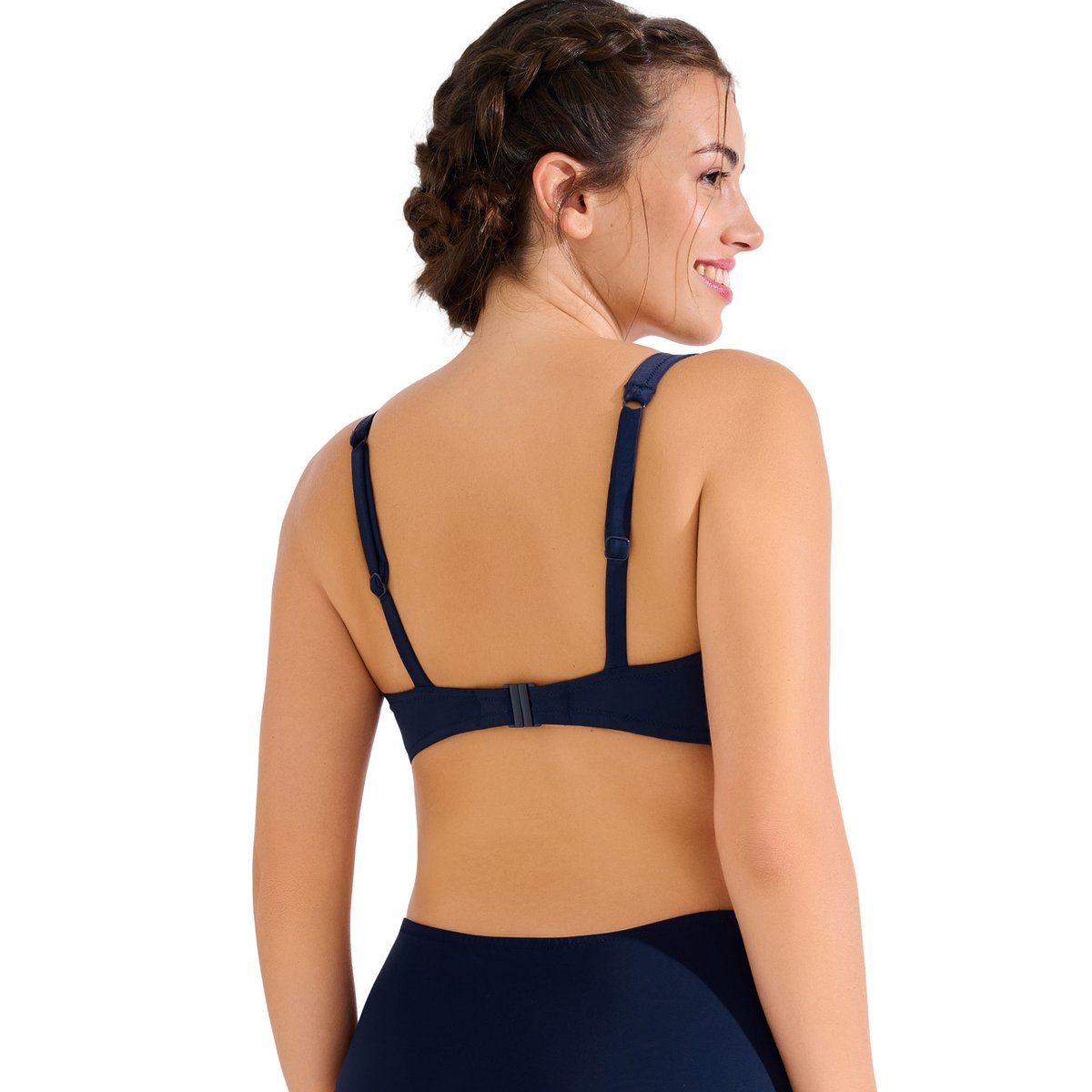 Haut maillot de bain sans armatures UVITA bleu, LISCA