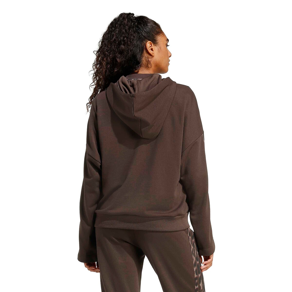 Sweat à capuche léopard Essentials 3 stripes marron léopard, ADIDAS SPORTSWEAR