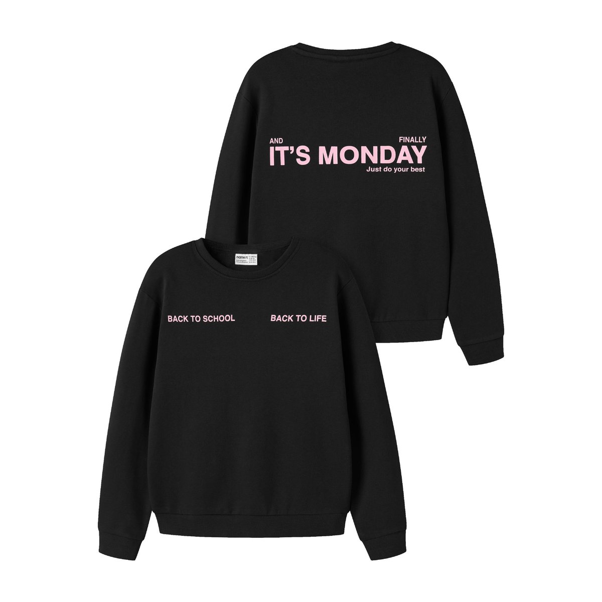Sweat-Shirt noir - black1, NAME IT