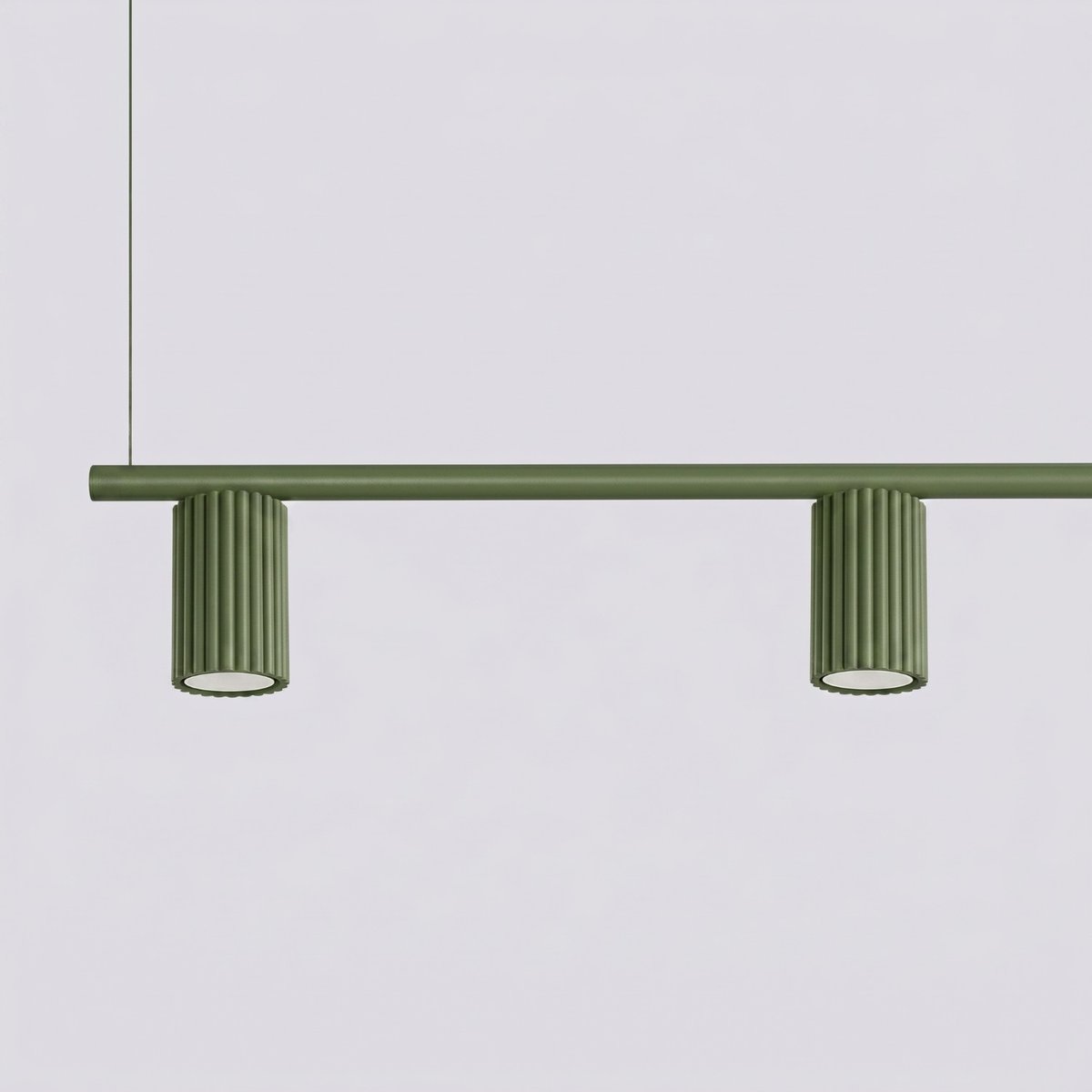 Lustre Aluminium Vert Olive GU10 4 KARBON vert olive, EDEN