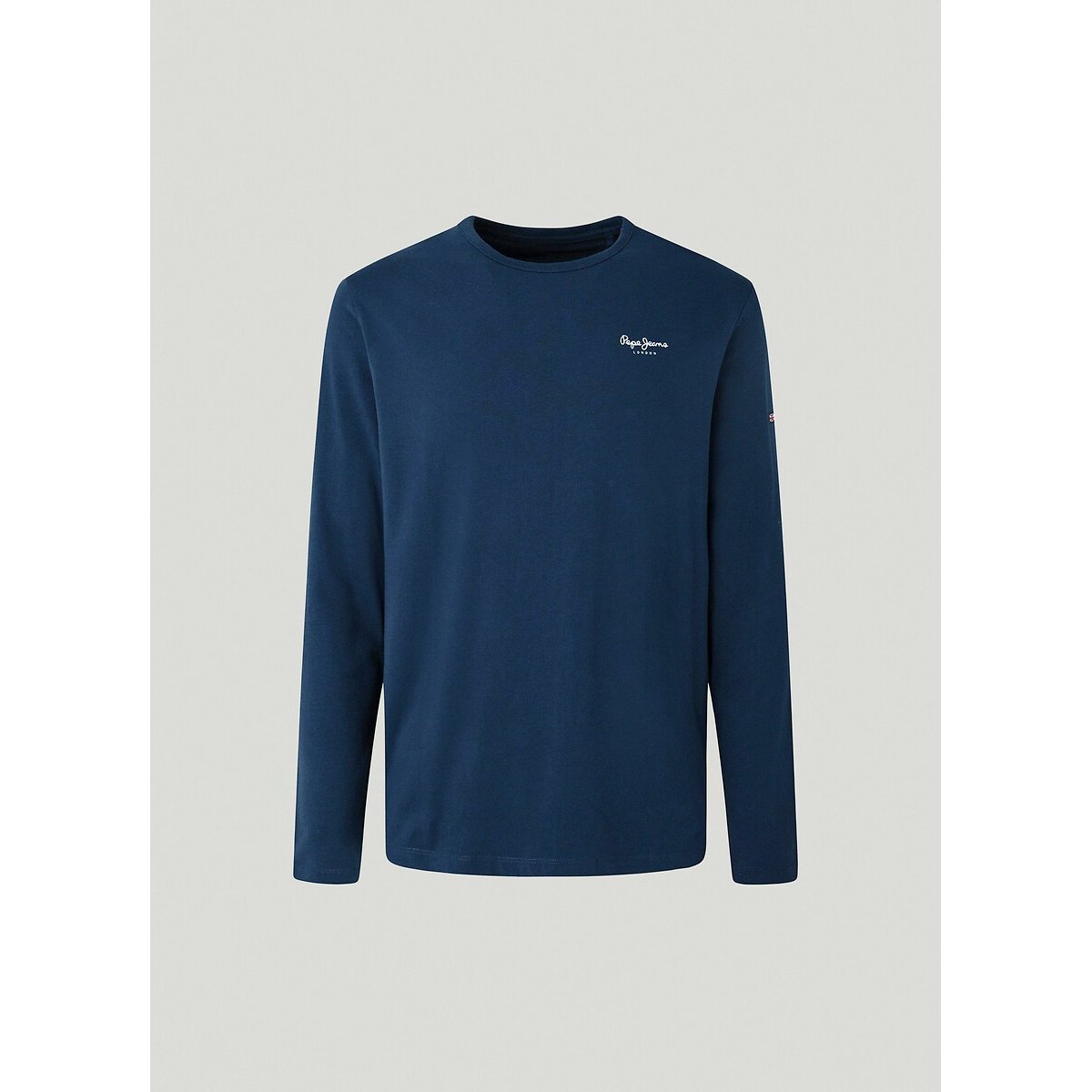 T-shirt manches longues stretch Original bleu marine, PEPE JEANS