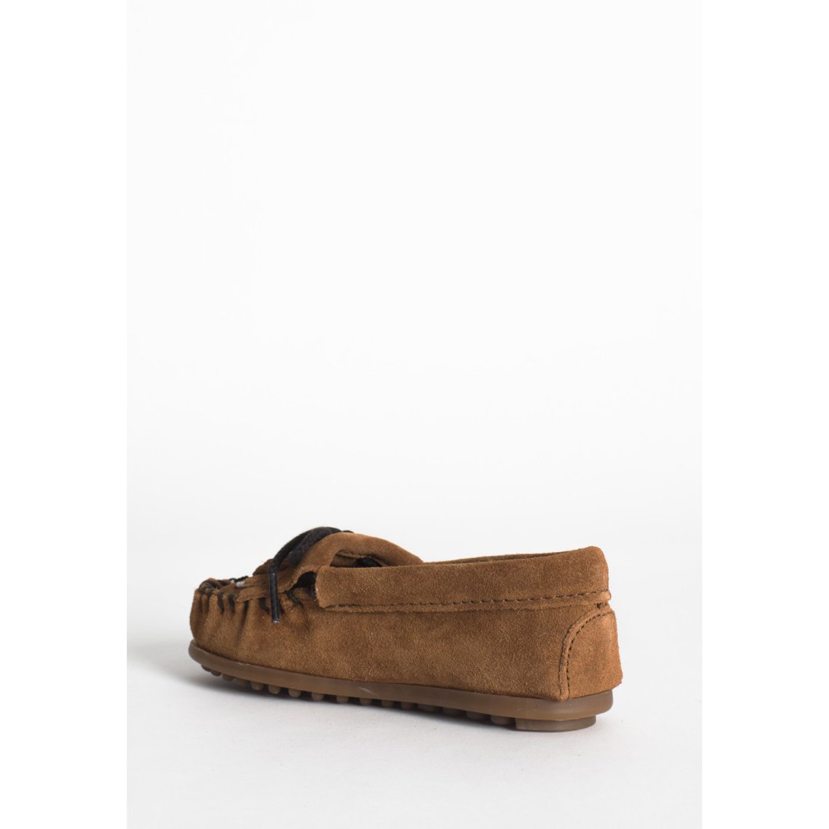 Mocassins en cuir suede THUNDERBIRD II cannelle, MINNETONKA