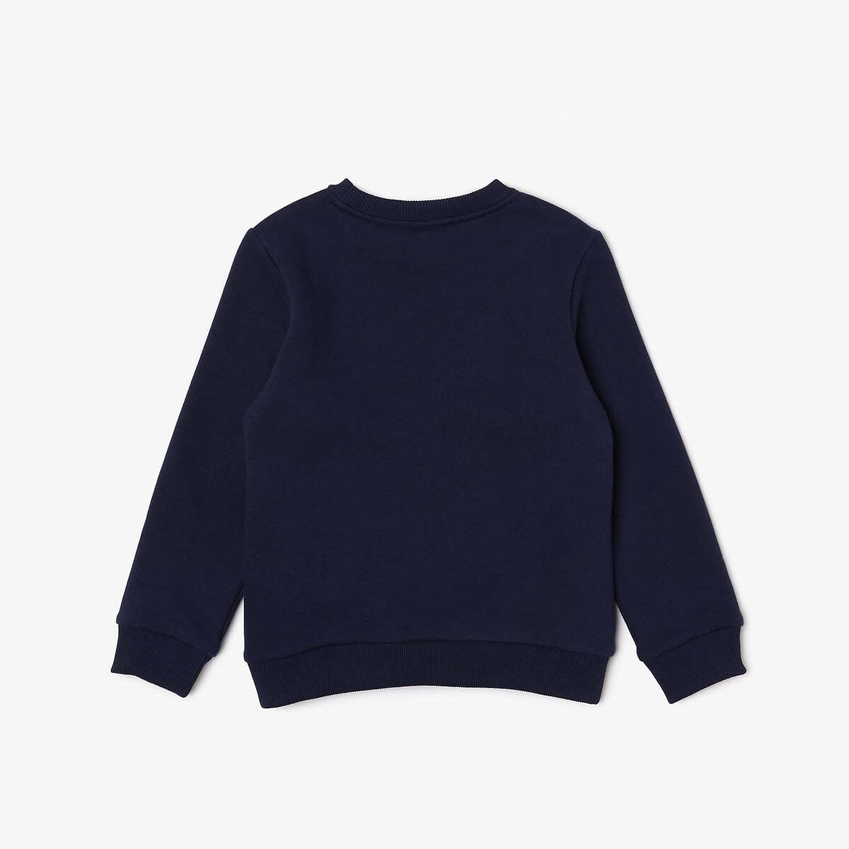 Cotton Blend Sweatshirt with Crew Neck navy blue, LACOSTE