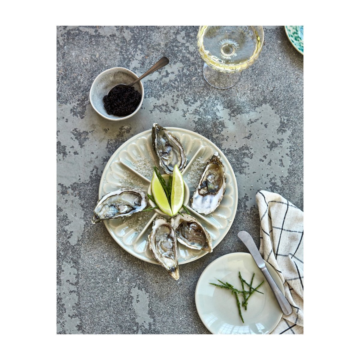 Plat de service Diva 25 cm vert, HOUSE DOCTOR
