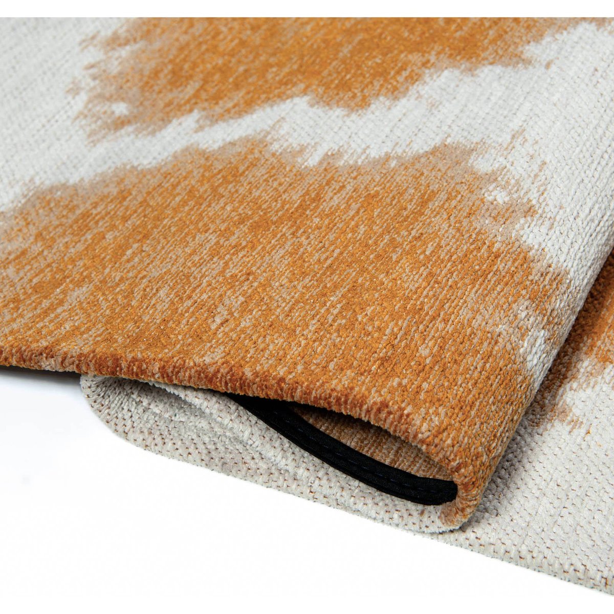 Tapis intérieur extérieur, PAINTBALL jaune ocre sur fond blanc, RECOLLECTION