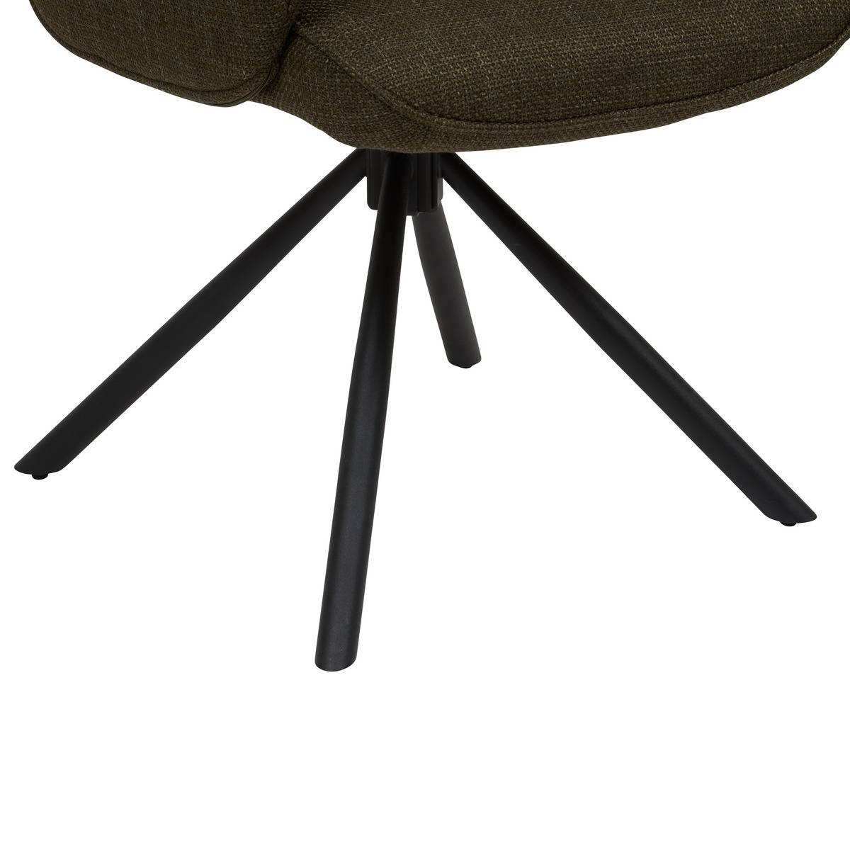 Fauteuil de bureau pivotant SISCO vert kaki, ATMOSPHERA