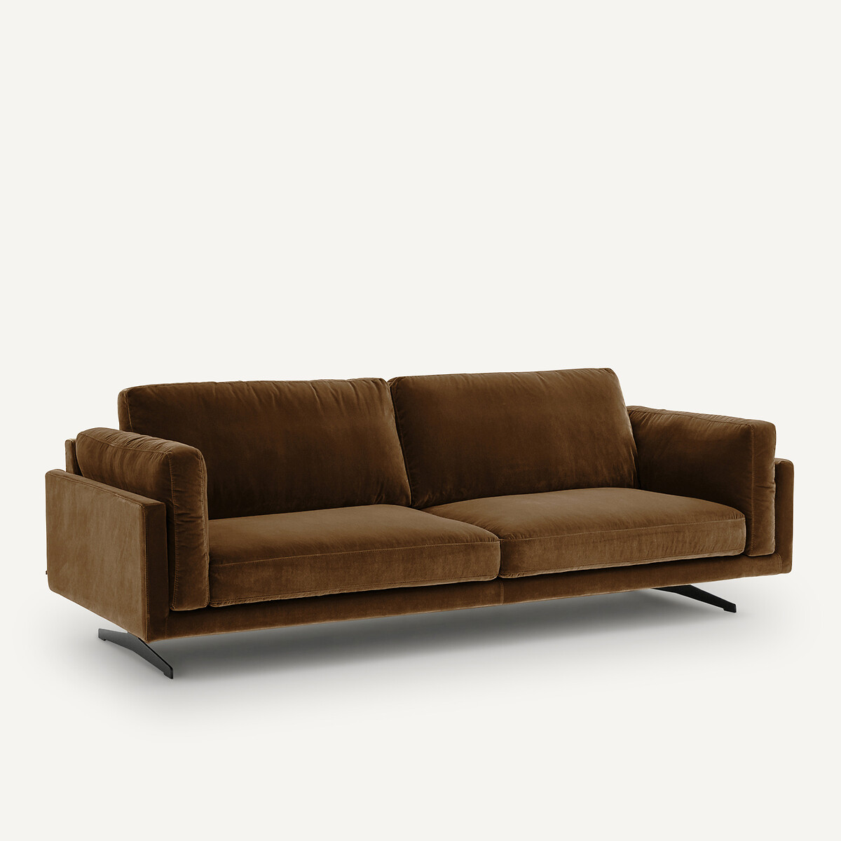 Canapé velours, César bronze, AM.PM