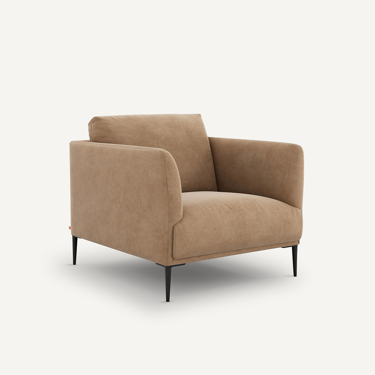 Fauteuil, en velours stonewashed, OSCAR ficelle, AM.PM X EMMANUEL GALLINA