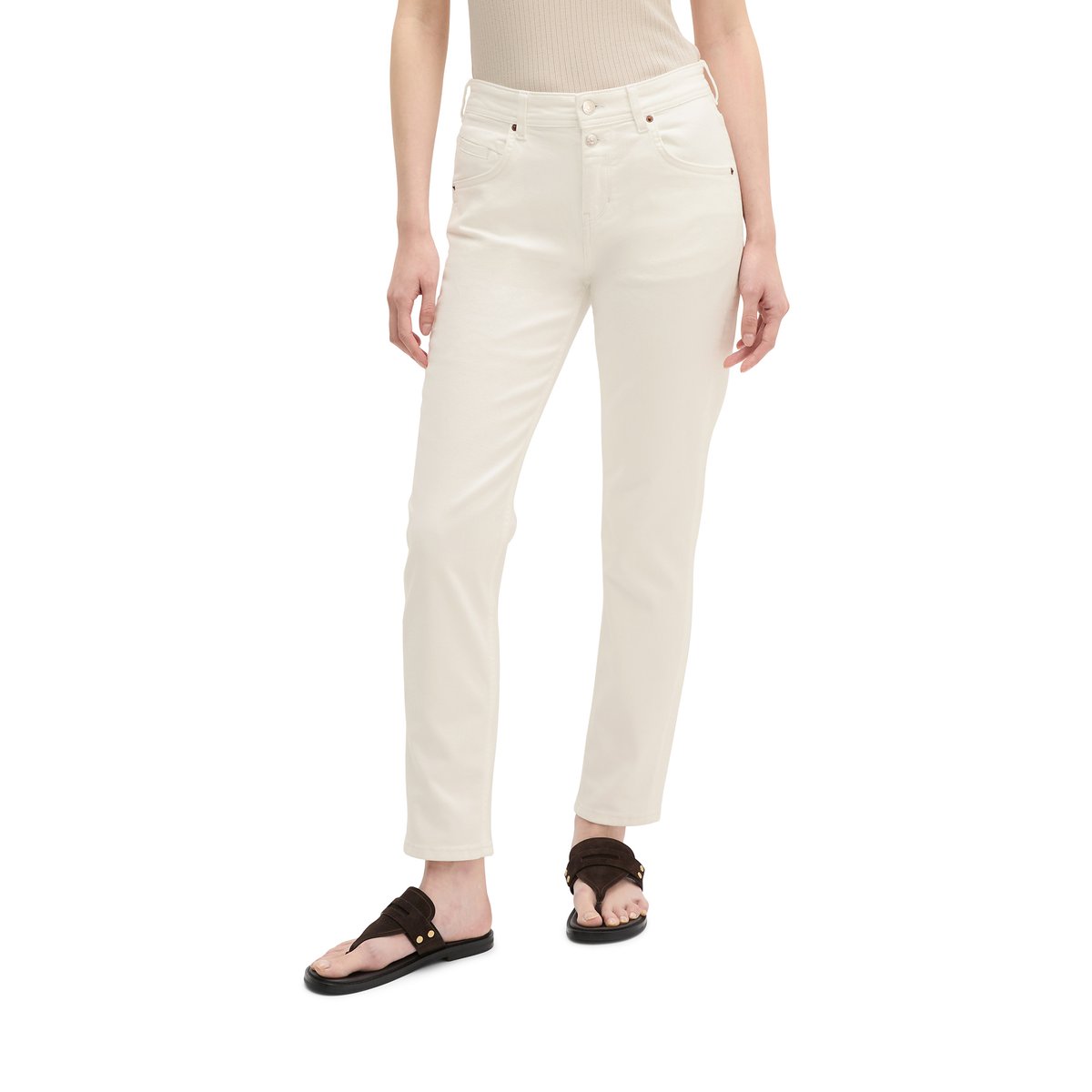 Jeans modèle Theda boyfriend cropped en denim Left Hand nature, MARC O'POLO