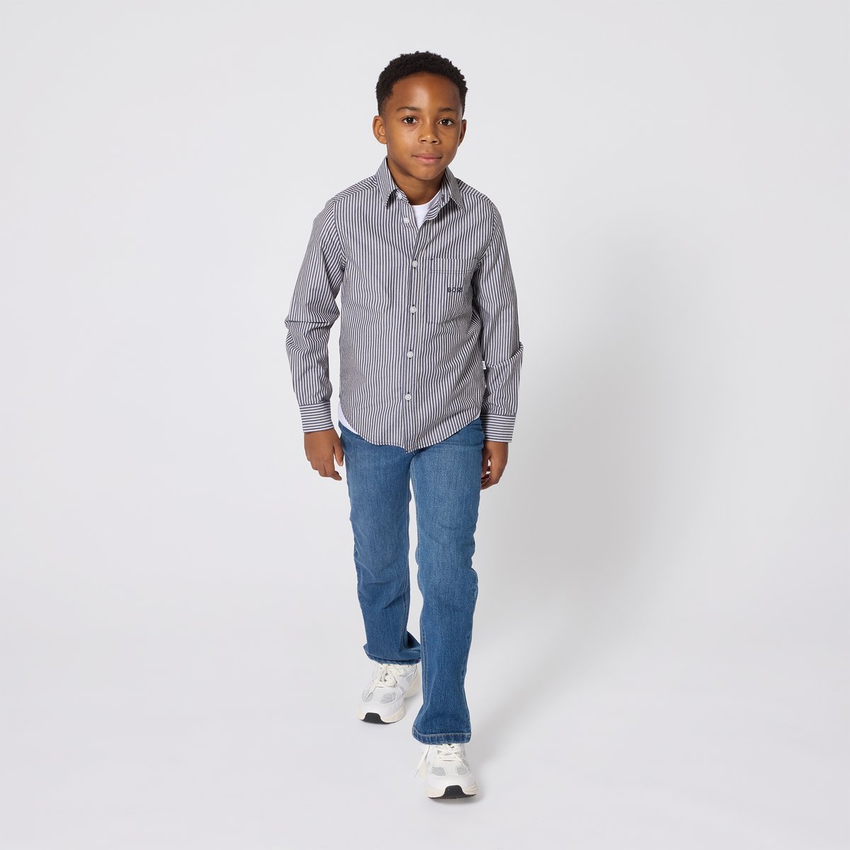 Pantalon en denim stone pulverisation, BOSS KIDSWEAR