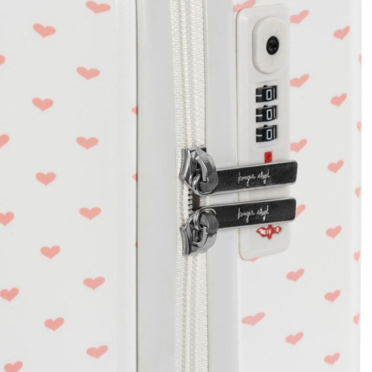 Valise enfant blanc, vert, rose, KONGES SLOJD