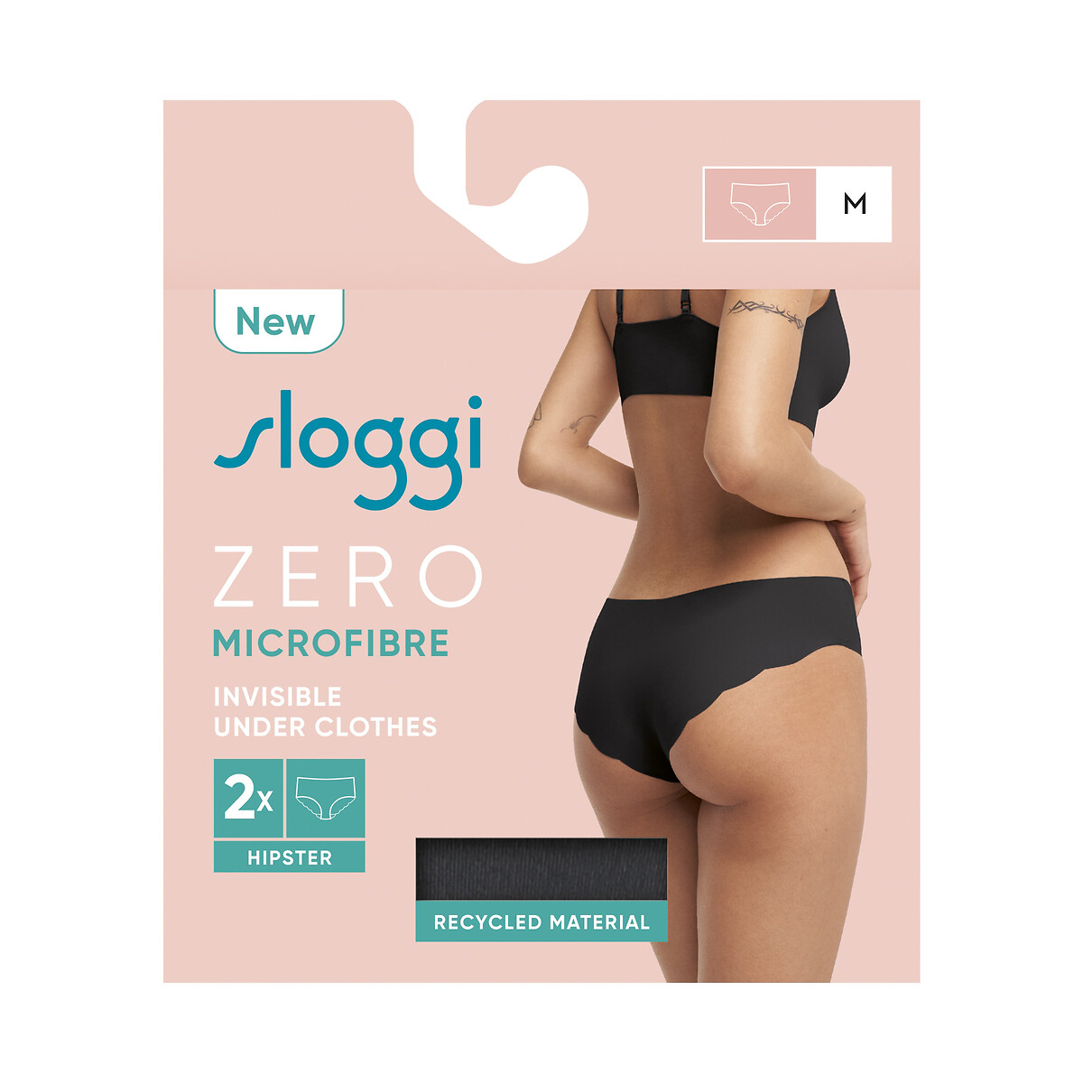 Confezione da 2 shorty Zero Microfibre nero , SLOGGI