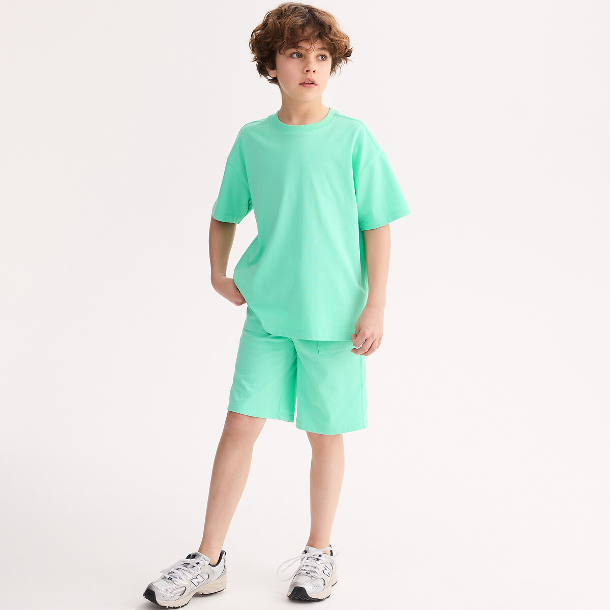 Bermuda in jersey pesante verde, LA REDOUTE COLLECTIONS