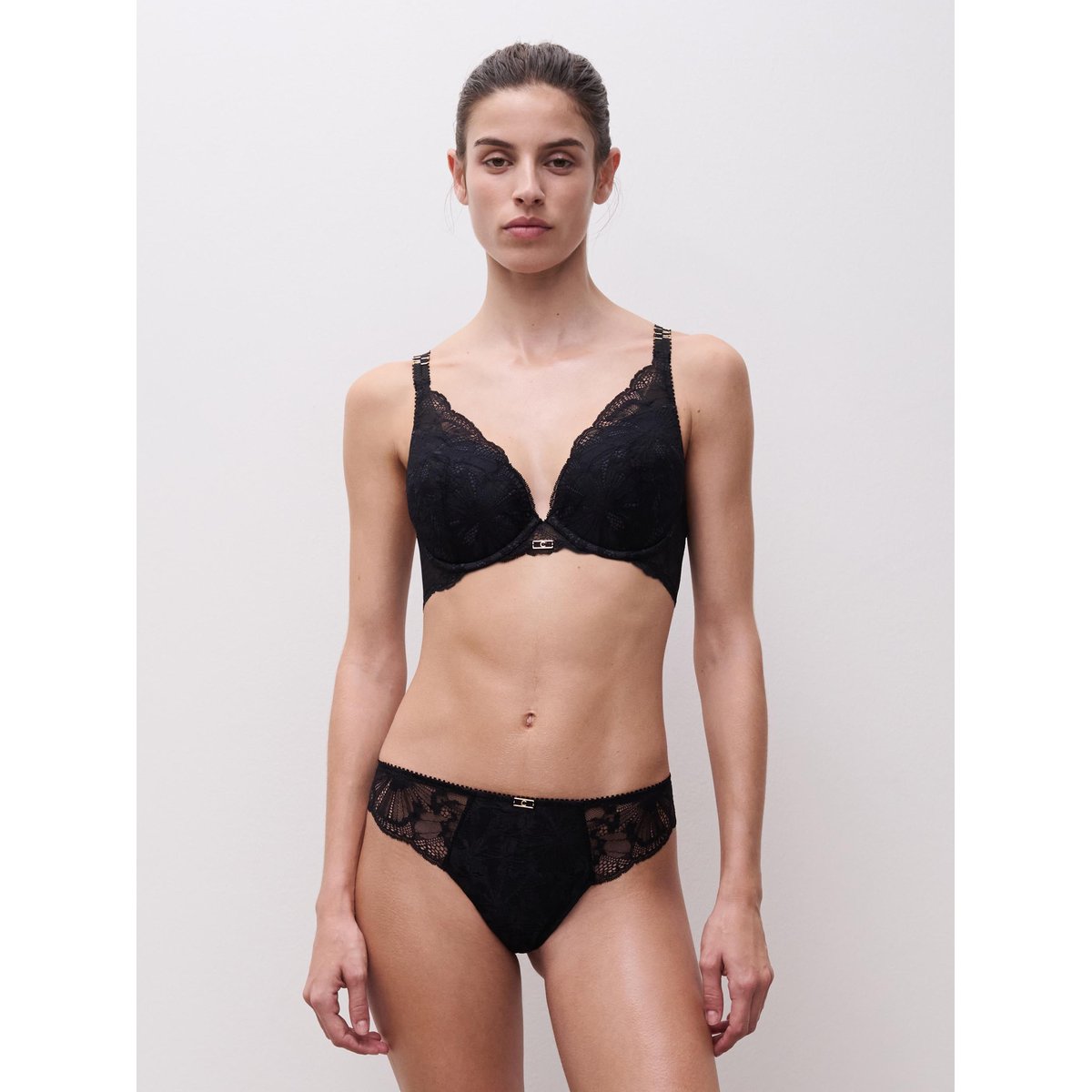 Soutien-gorge coques push-up MUSE noir, CHANTELLE