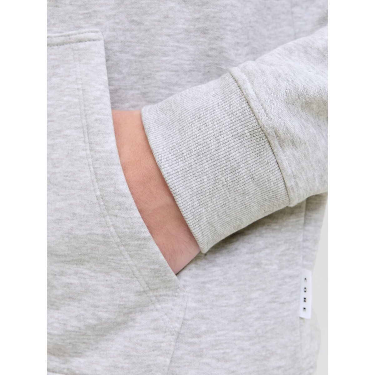 Sweat À Capuche light grey melange 1, JACK & JONES