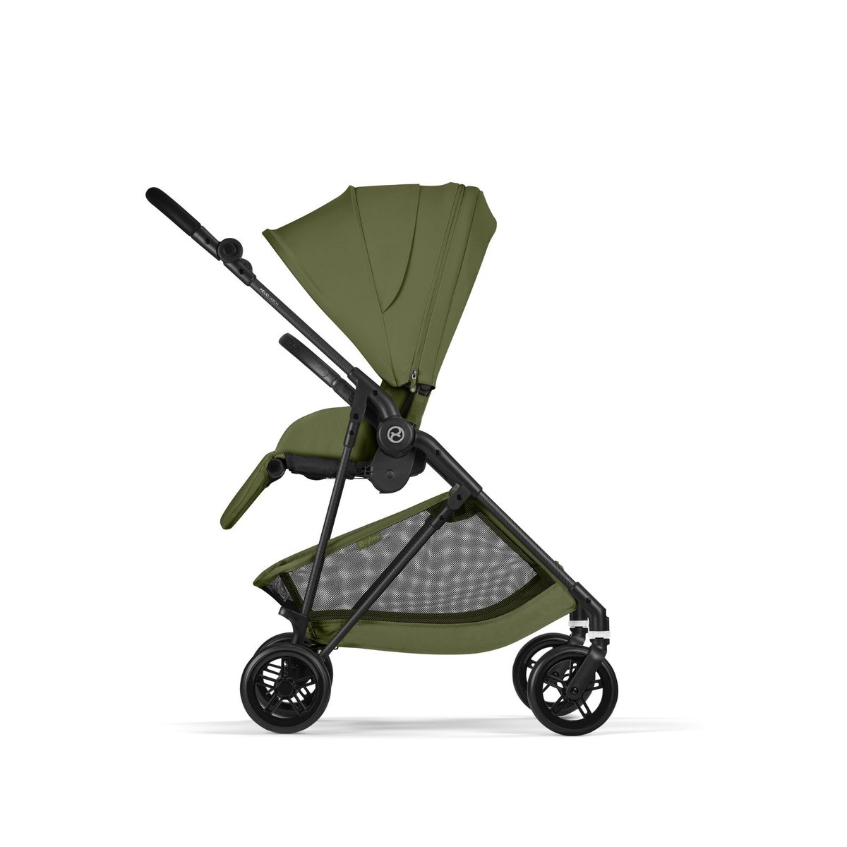 Pack poussette duo Melio Carbon 6 + siège auto Cloud G i-Size vert moss green, CYBEX