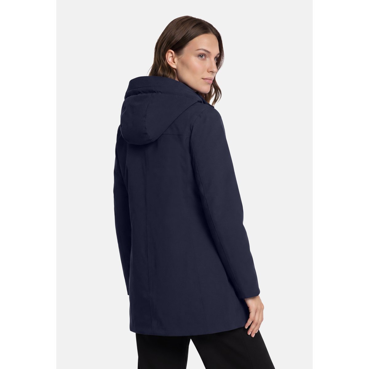 Veste outdoor à capuche amovible bleu foncé, BETTY BARCLAY