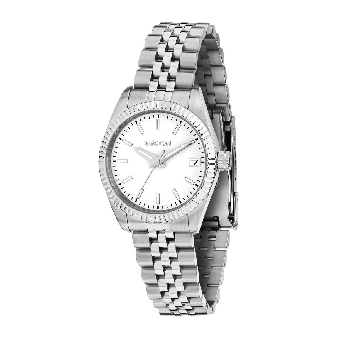 Montre multifonction 240 blanc, mat, SECTOR