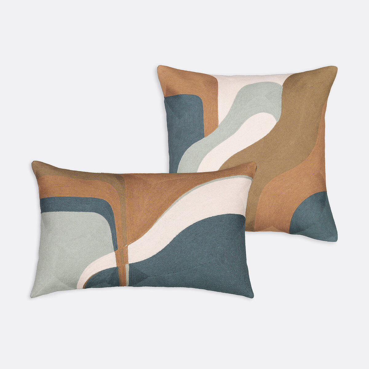 Copricuscino 45x45 cm, cotone, Ascona multicolore, LA REDOUTE INTERIEURS