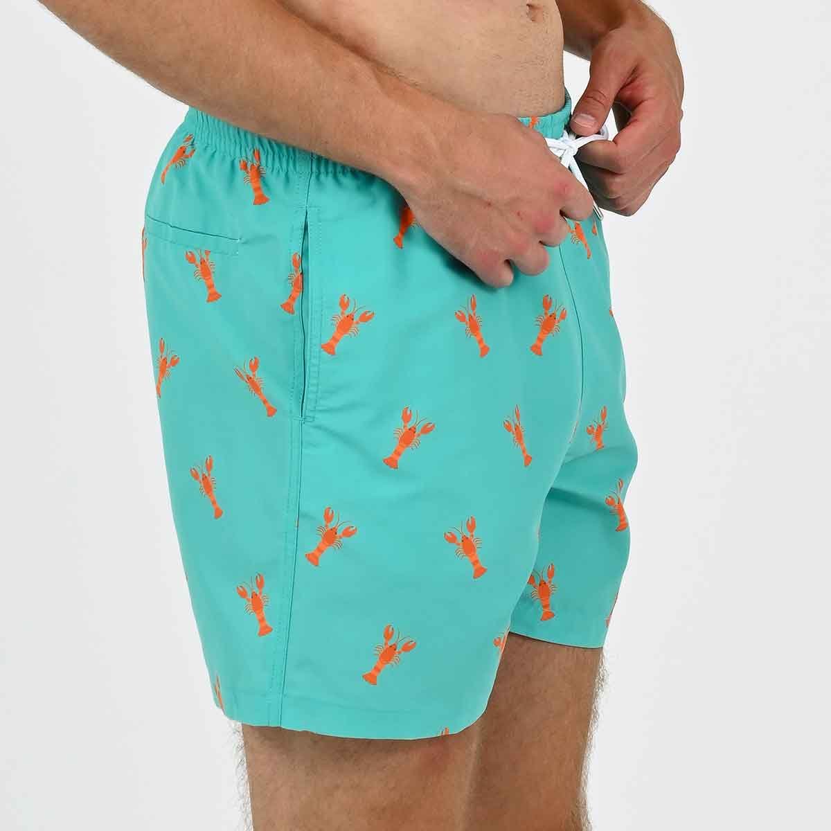 Short de bain L'Immergé aqua turquoise, VENDREDI